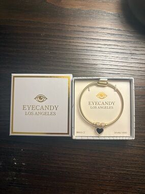 NEW Eye Candy gold charm bracelet.